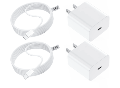 For Apple Phone Fast Charger 2Pack Type C Fast Charger Plug Adapter 6ft USB - C To Lightning Cable Cord For Apple Phone 16 1514 13 13 Pro 12 Pro (Option: IPhone-1m 2m 2Charging head)