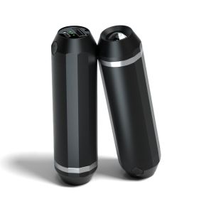 Heat For Camping Hiking Hunting Golf Heater Reusable Portable Pocket Heater With Split Magnetic And Flashlight Hand Warmers (Option: Black)