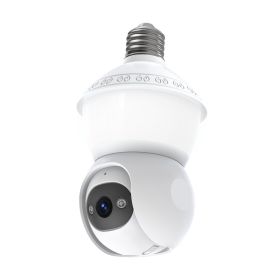 PTZ Bulb Camera E27 Full-Color Panoramic HD Wireless Light Bulb Surveillance CMOS Home WiFi Pan-Tilt Cloud (Option: 3MP-1pc)